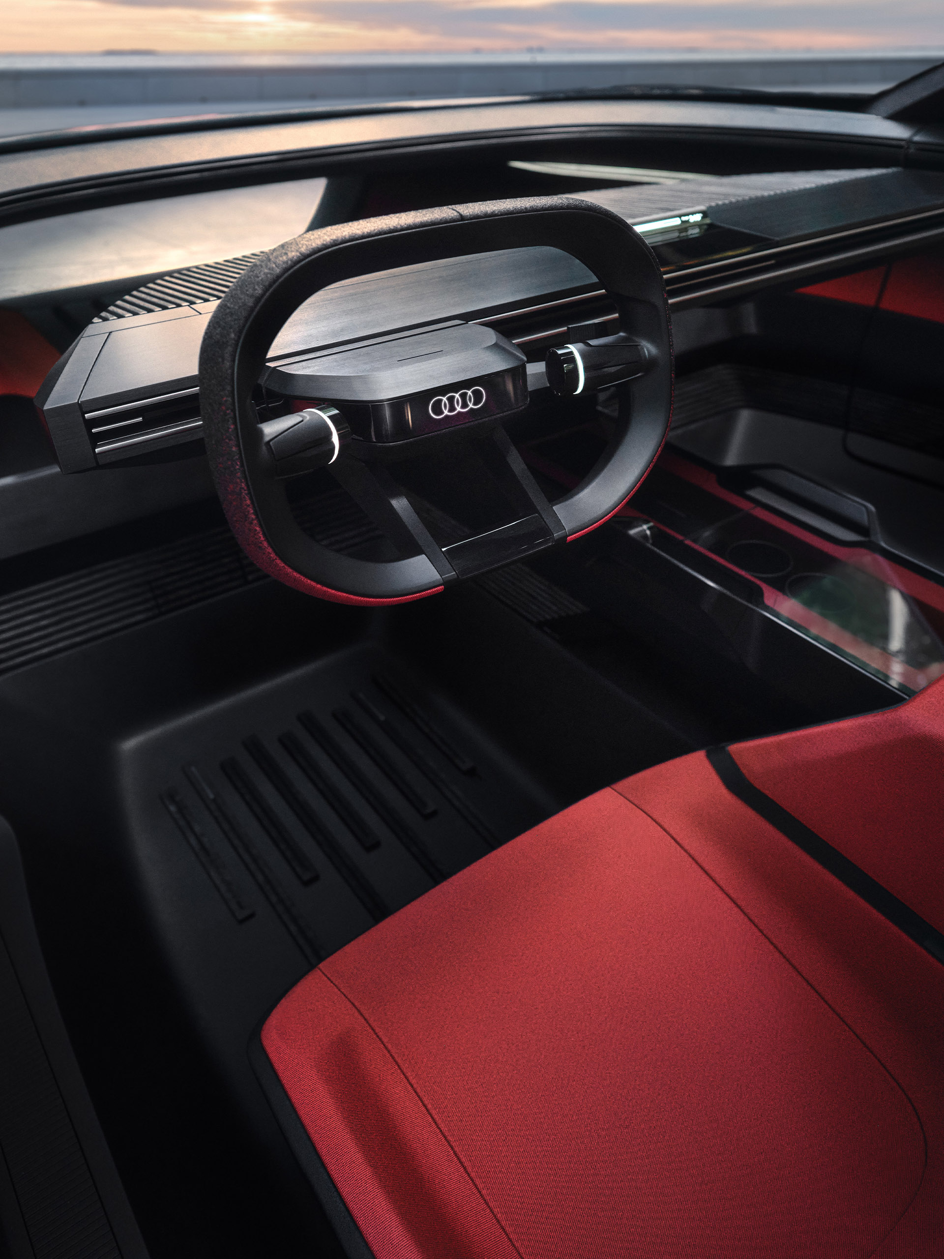 El Audi single frame es transparente.
