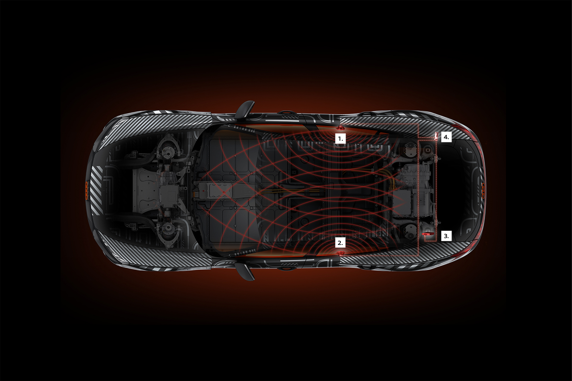 Foto del sonido de un Audi e-tron GT quattro