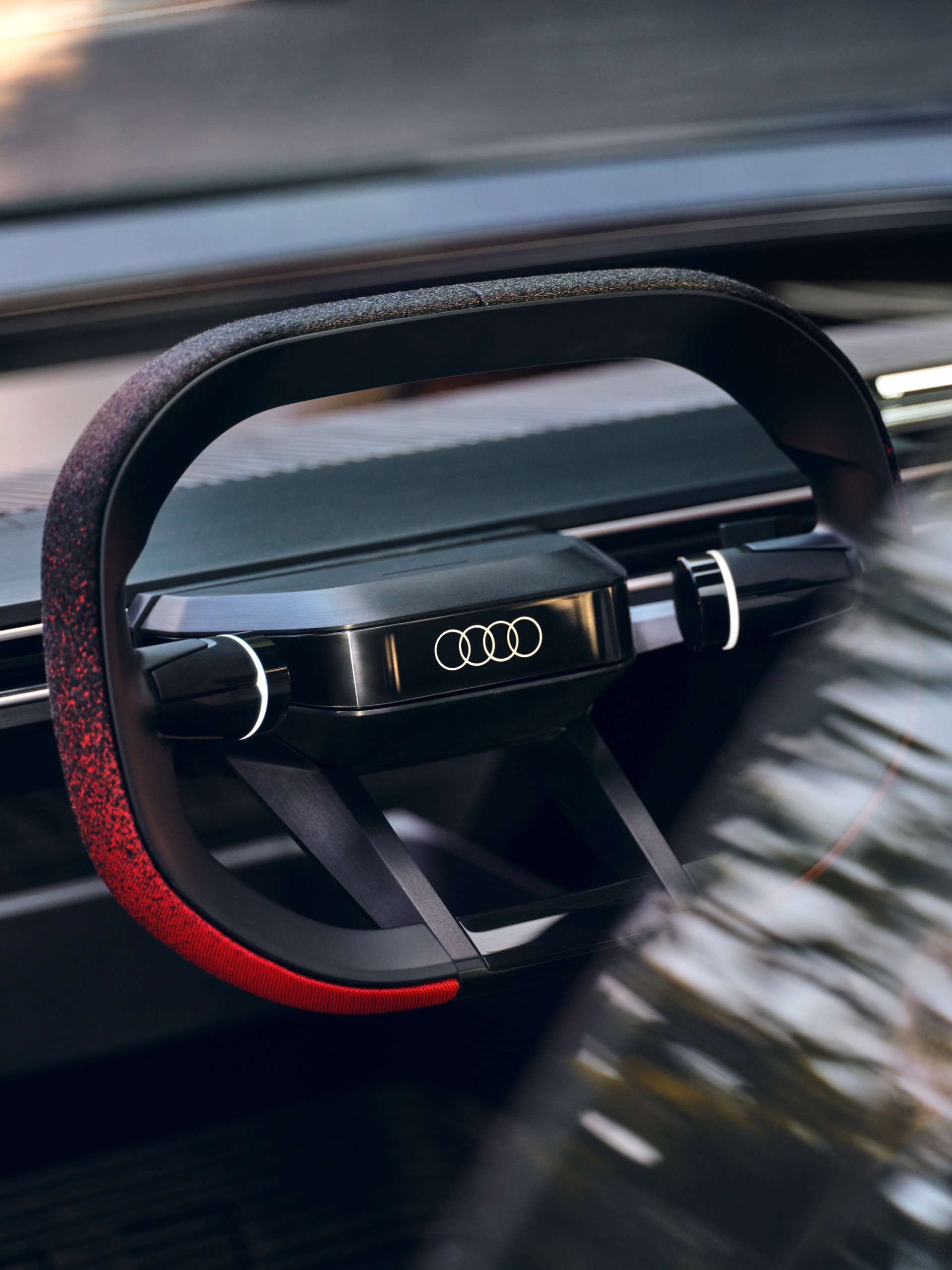 El volante del Audi activesphere concept.