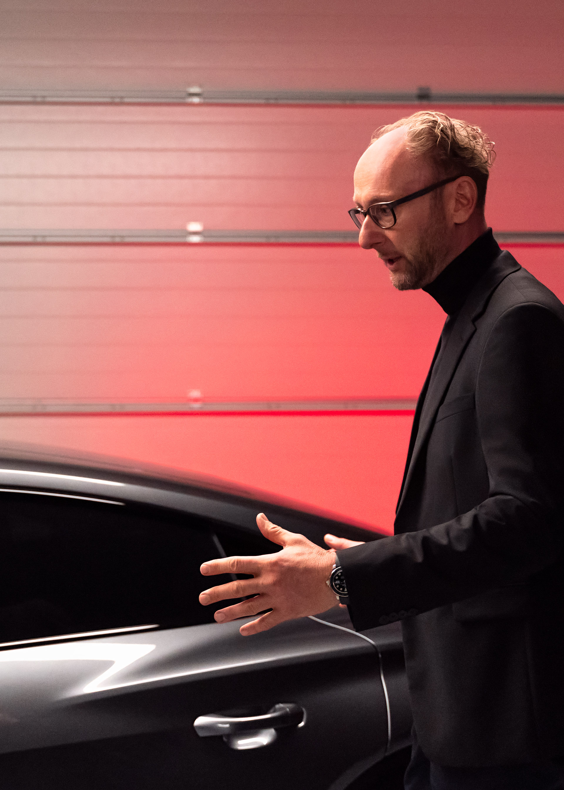 Foto de la entrevista al director de diseño de Audi.